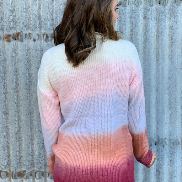 Ombré Color-Block Sweater - Picture 3 of 3